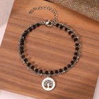 Tree Of Life Obsidian Bracelet