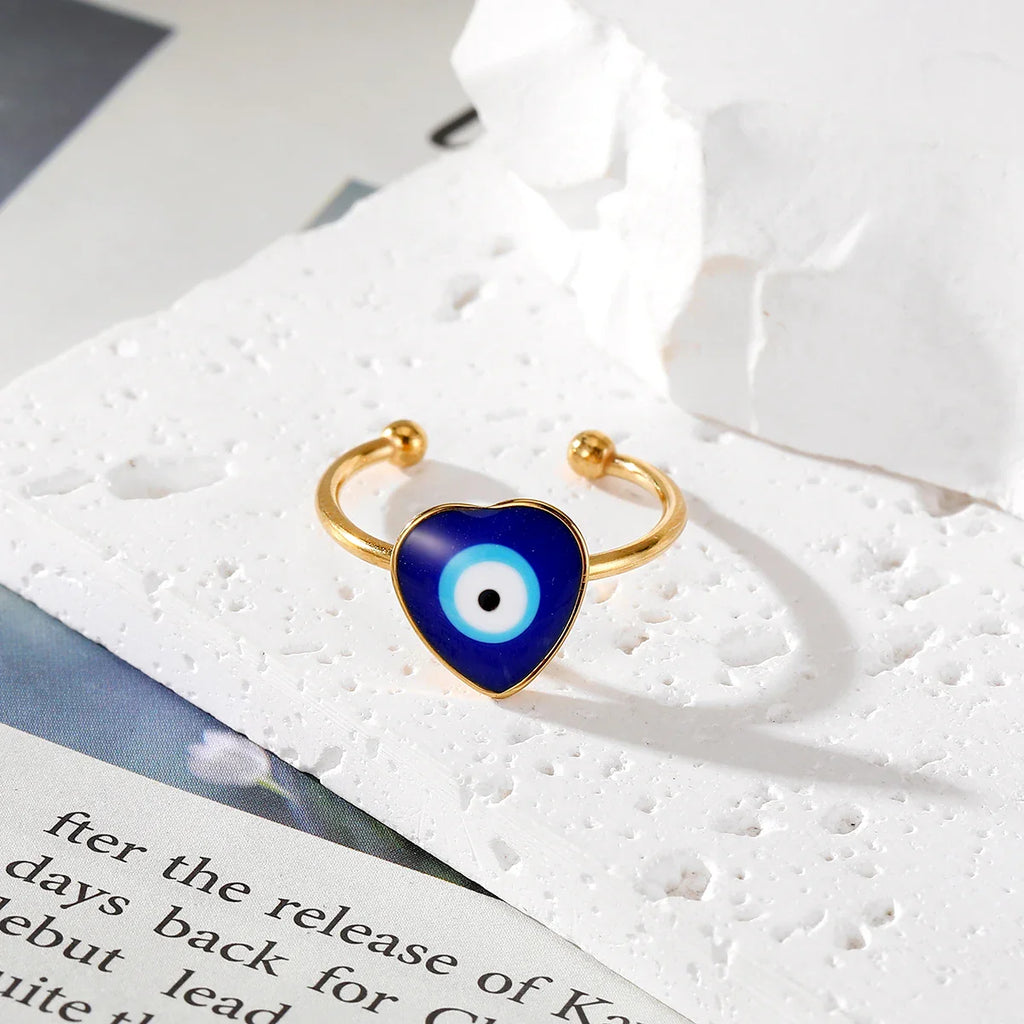 Open Evil Eye Shape Rings