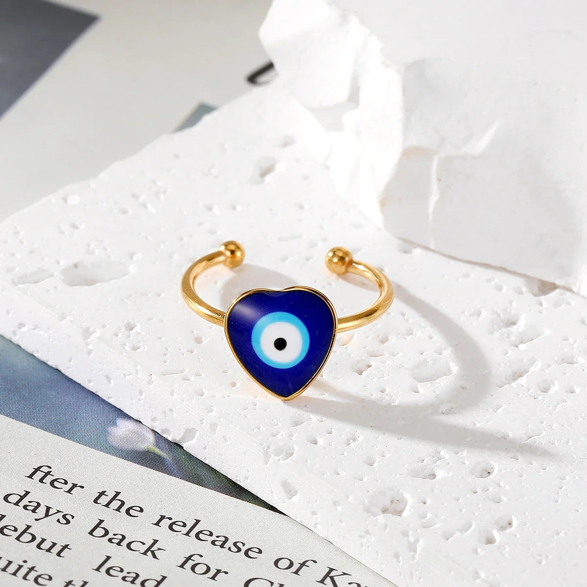 Open Evil Eye Shape Rings