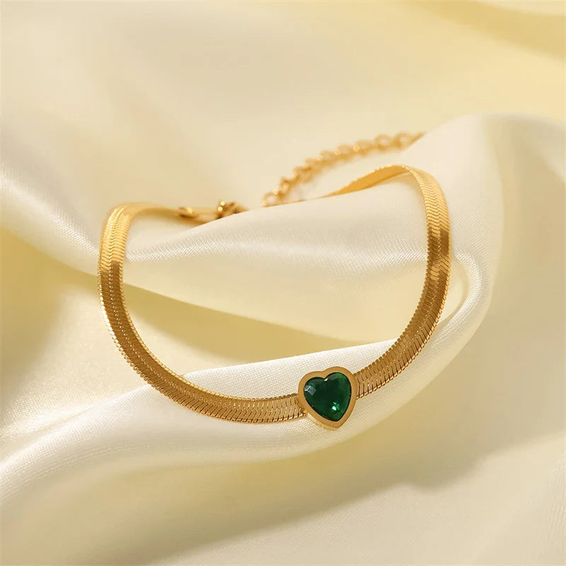 18k Heart Bracelet