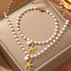 Pearl Beach Charm Jewelry Set