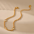 18k Minimal Gem Bracelet