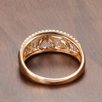Crystal Floral Ring