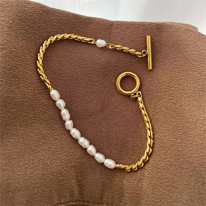 Irregular Pearl Fashion Bracelet