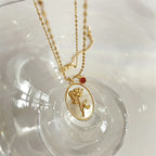 Birth Flower & Stone Necklace