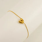 Dainty Bubble Initial Bracelets