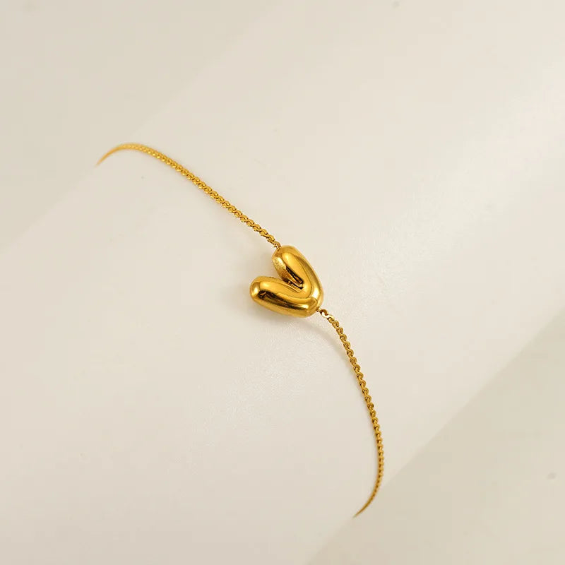 Dainty Bubble Initial Bracelets