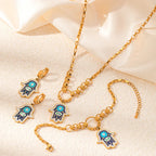 Evil Eye Palm Jewelry Set