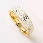 Adjustable Evil Eye Rings