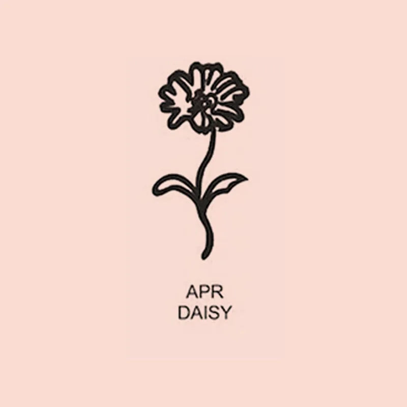 Custom Birth Flower & Name Ring