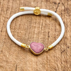 Simple Heart Stone Bracelet