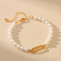 18k Pearl Hoop Bracelet