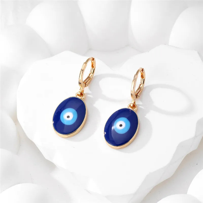Simple Evil Eye Shape Earrings