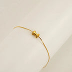Dainty Bubble Initial Bracelets