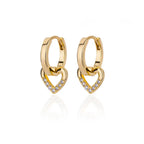 Round Heart Earrings