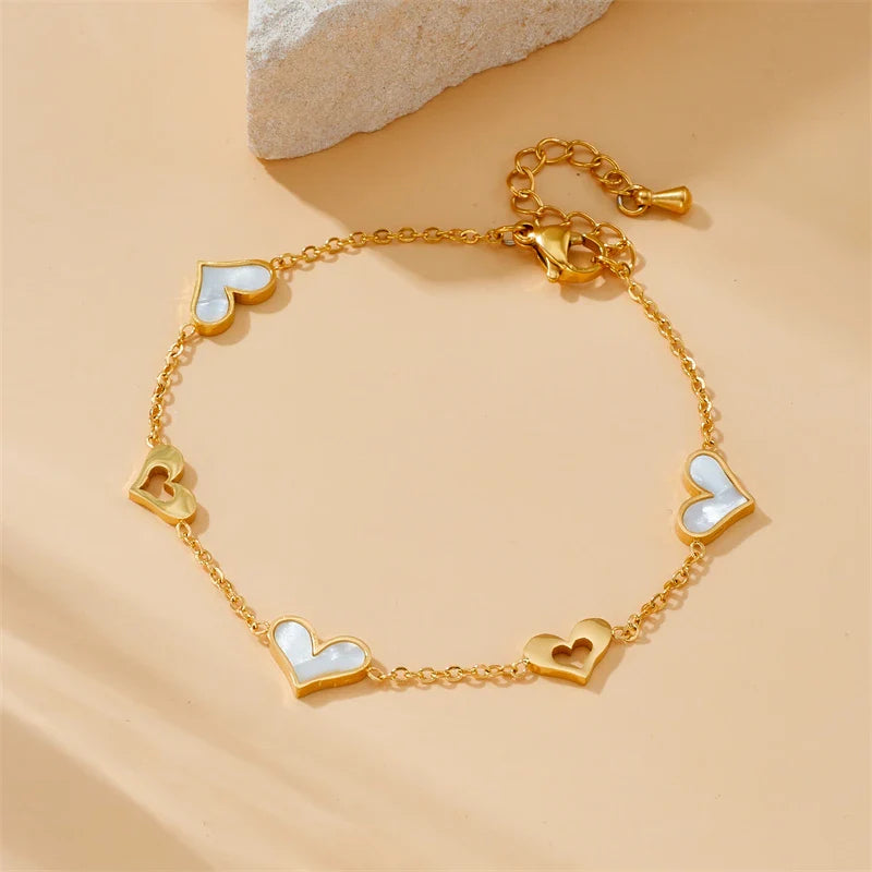 Shell Heart Jewelry Set