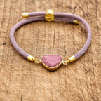 Simple Heart Stone Bracelet