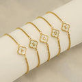 Clover Initial Necklace & Bracelet