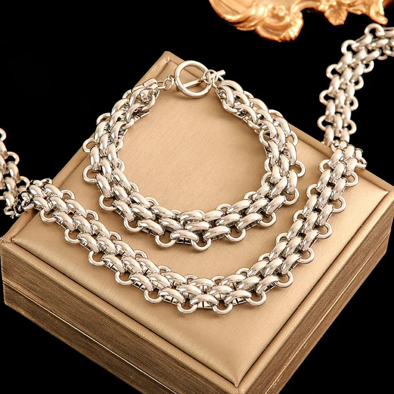 18k Chunky Jewelry Set