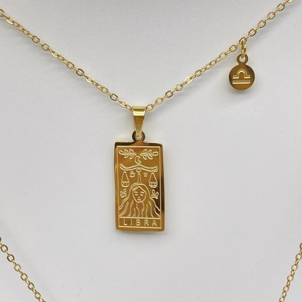 Vintage Zodiac Tarot Necklace
