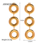 18k Circle Hoops Jewelry Set