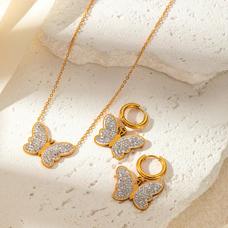 Fashion Butterfly Jewelry Set