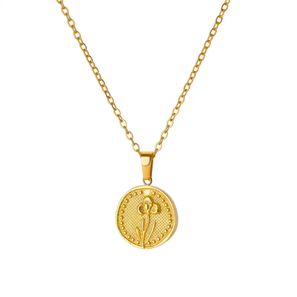 Dainty Birth Flower Necklace