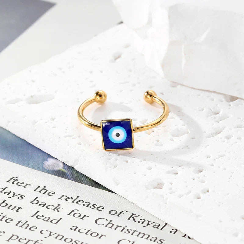 Open Evil Eye Shape Rings
