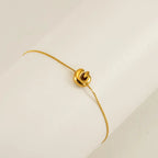 Dainty Bubble Initial Bracelets