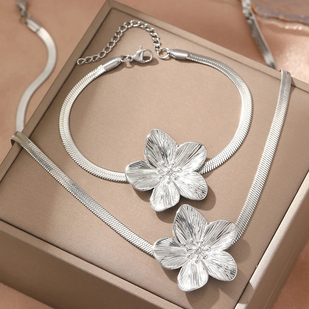 Flower Jewelry Set