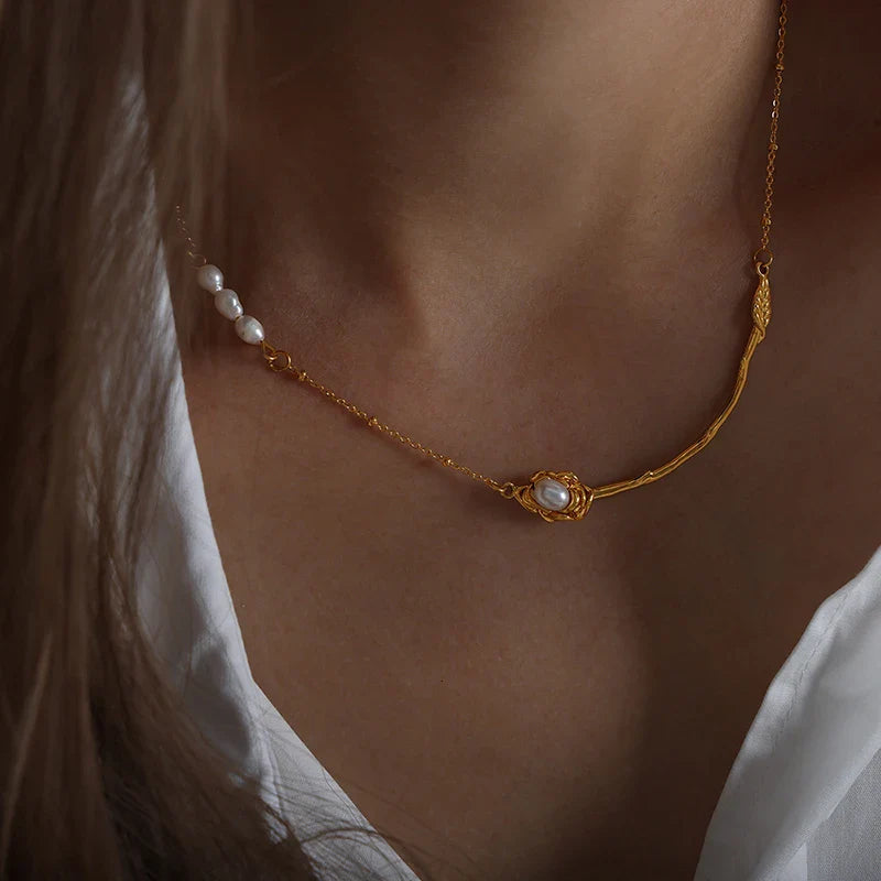 Pearl Twig Necklace
