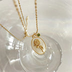 Birth Flower & Stone Necklace
