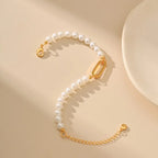 18k Pearl Hoop Bracelet