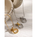18k XO Love Knot Necklace