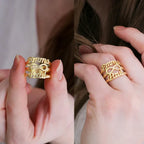 Custom Infinity Double Name Ring