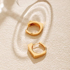 18k Minimal Block Earrings