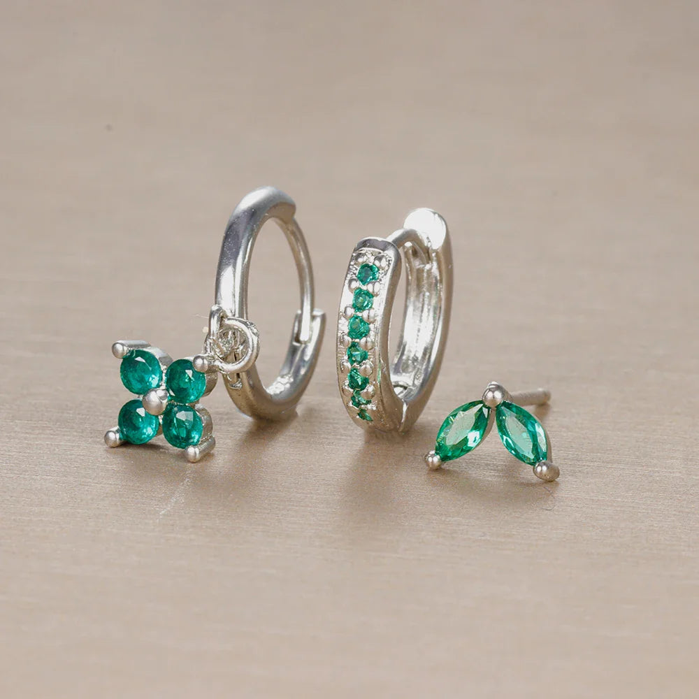 3PC Hoop Earring Set