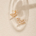 18k Semicircle Earrings