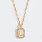 Initial Tag Necklace
