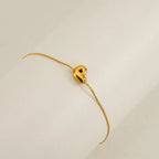 Dainty Bubble Initial Bracelets