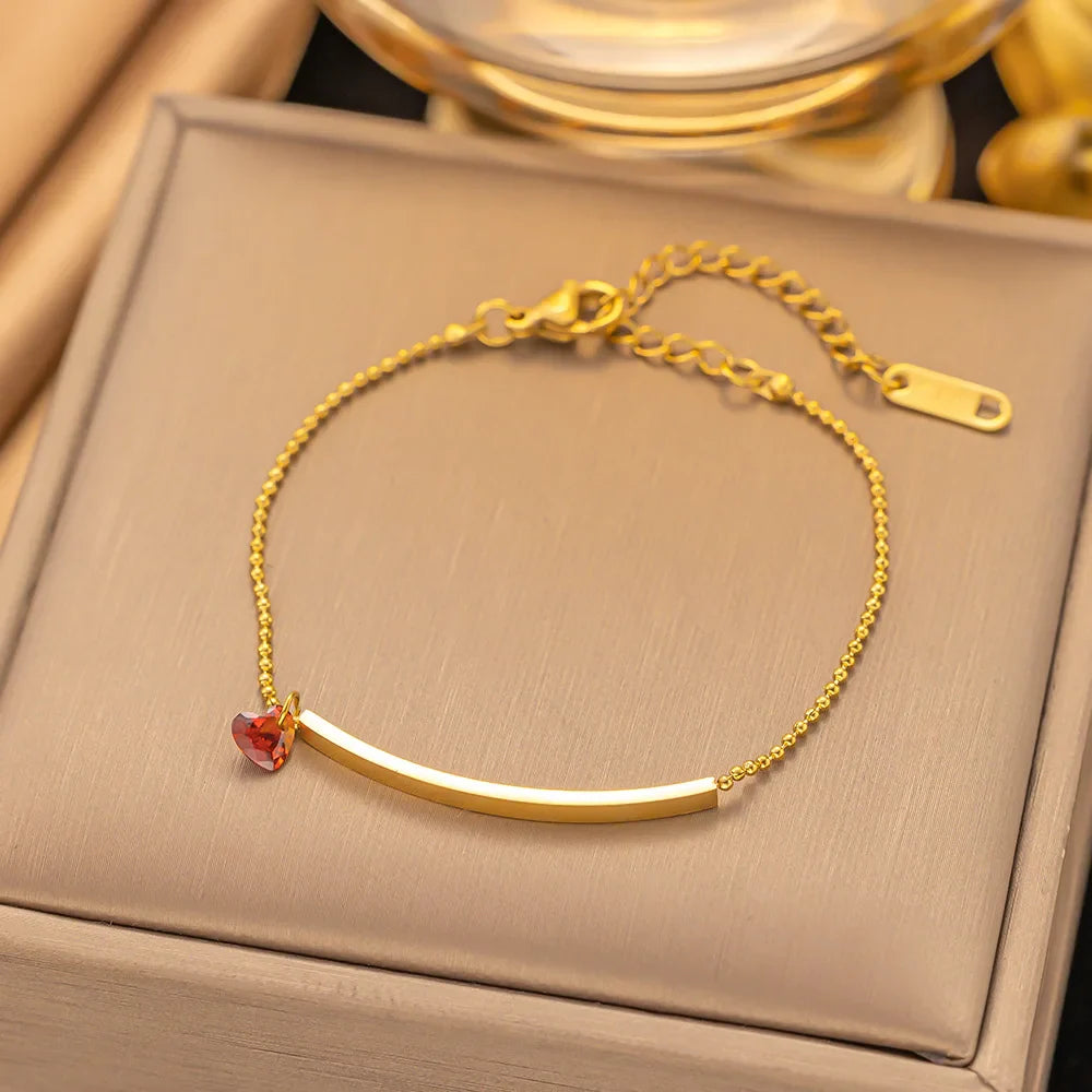 Heart Bar Bracelet