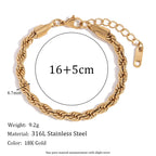 18k Modern Chain Bracelets