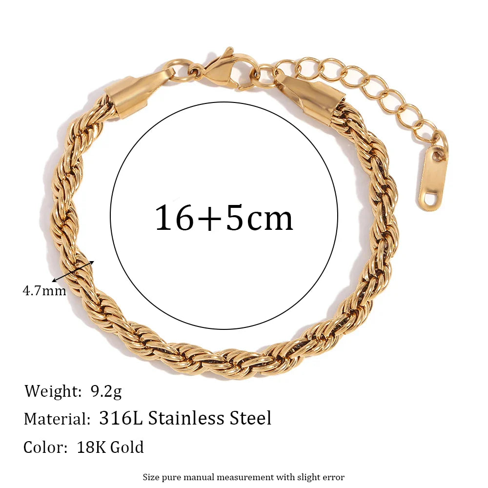 18k Modern Chain Bracelets