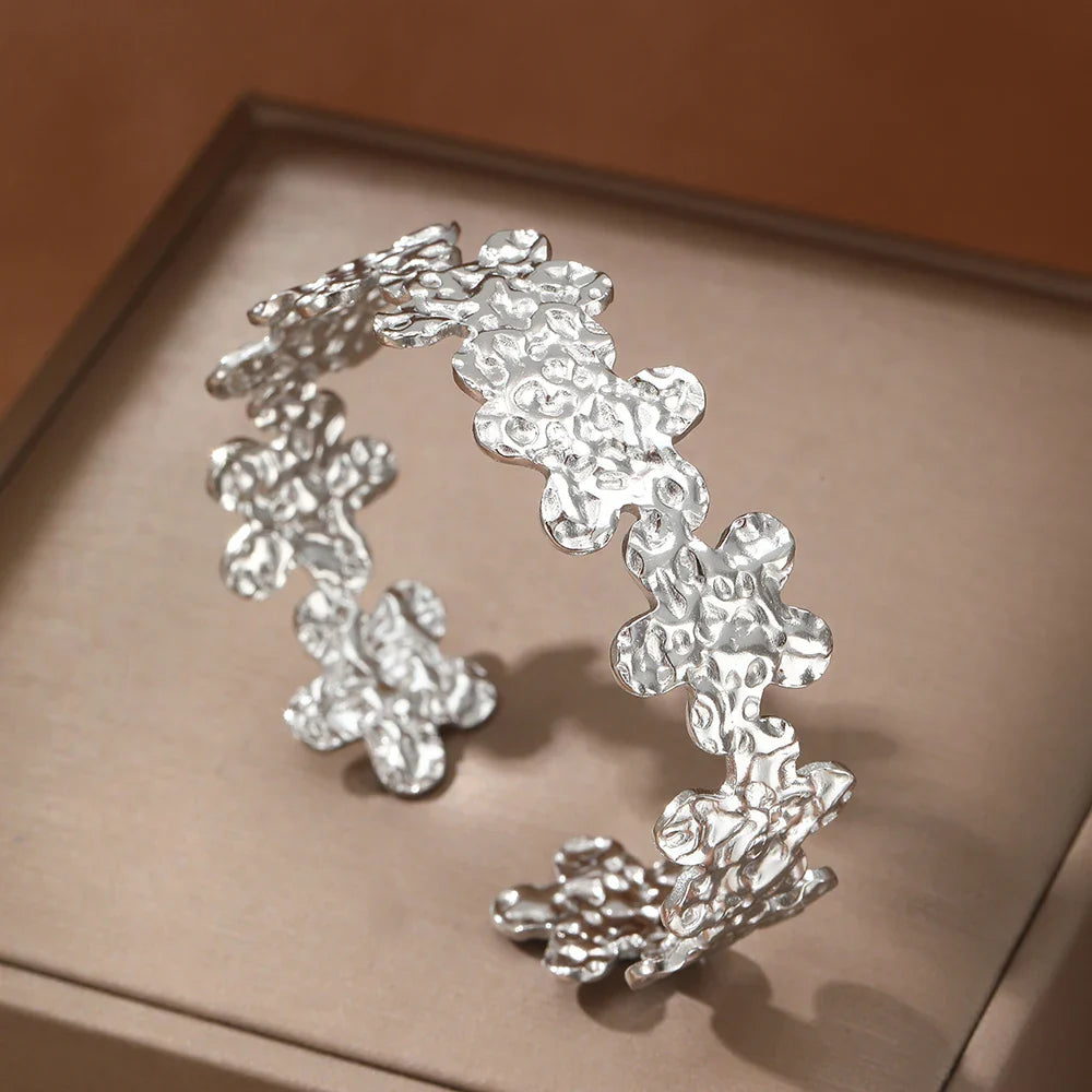 Battered Floral Cuff