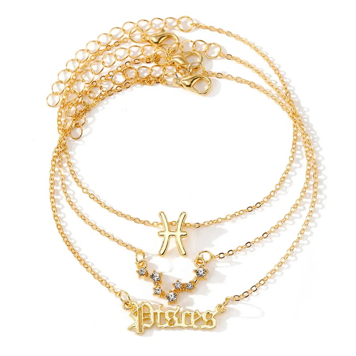 3PC Zodiac Anklets