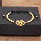 Adjustable Evil Eye Bead Bracelet