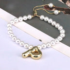 Pearl Balloon Initial Bracelets