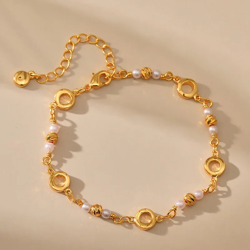 18k Pearl Hoop Bracelet