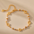 18k Pearl Hoop Bracelet