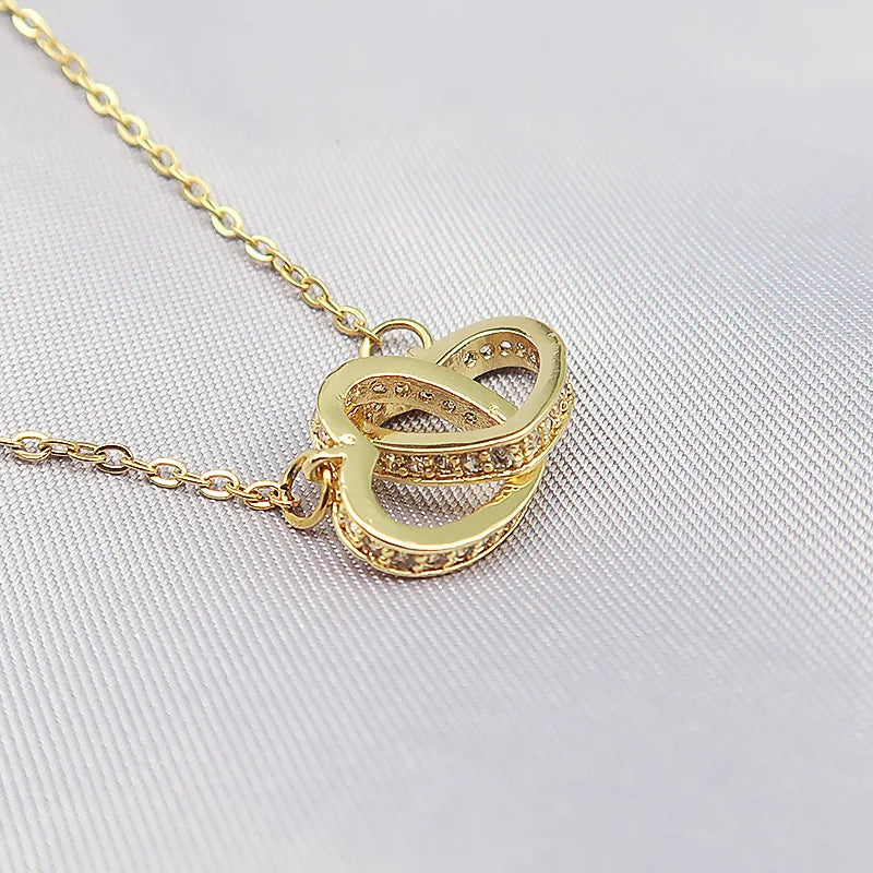 Double Heart Necklace